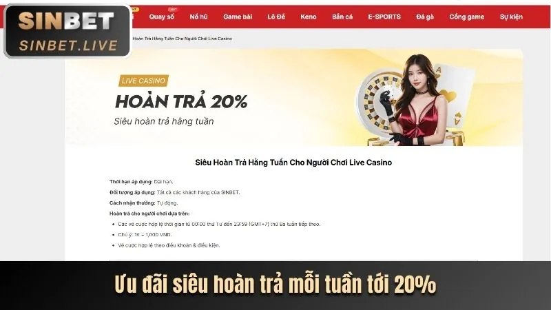 Thưởng nạp hàng ngày 87win